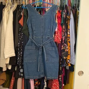 NWT dress denim. Thick denim material size s